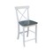 International Concepts X-back CounterHeight Stool, 24" Seat Height, White/Heather Gray S05-6132 - alternate 6